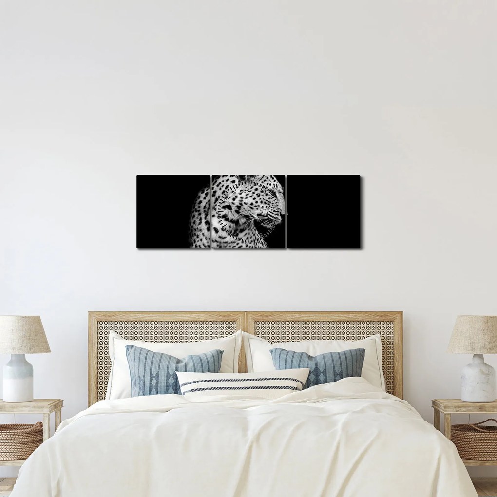 Kép - Leopárd (órával) (90x30 cm)