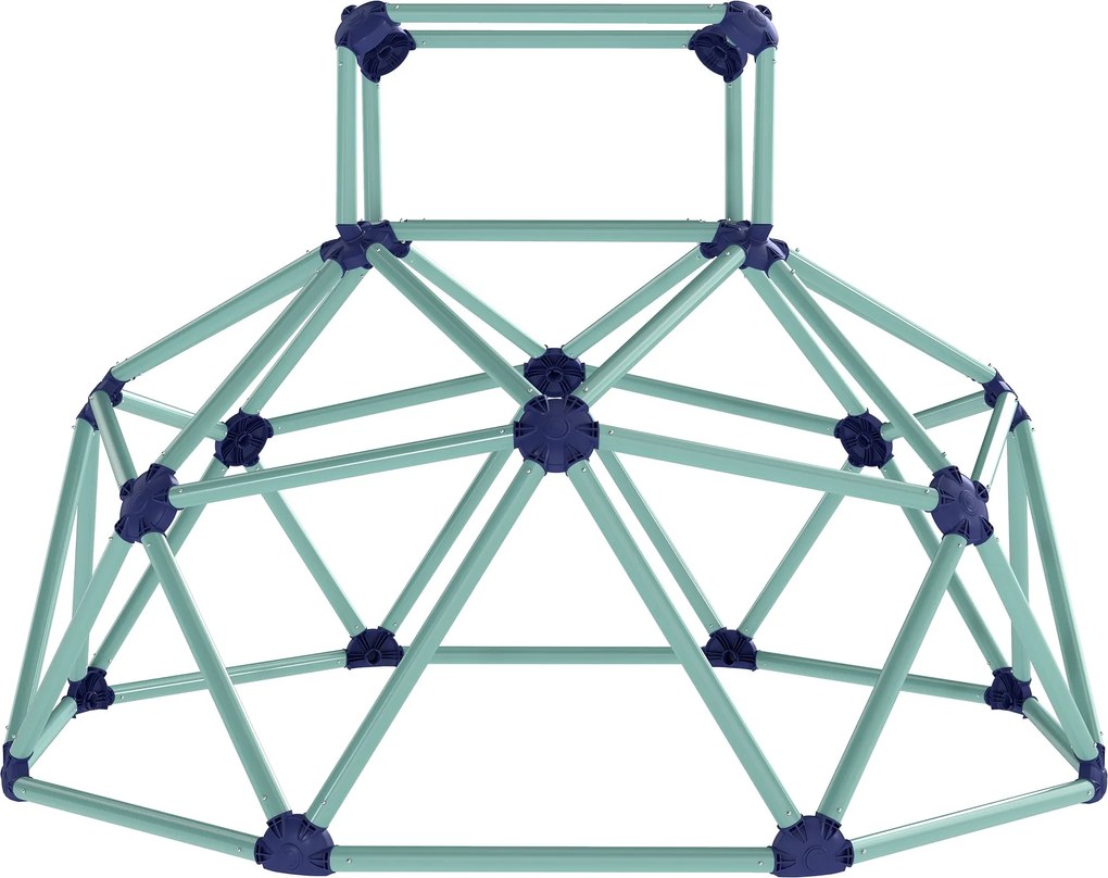 AIYAPLAY mászódóm Ø182,5 cm — UV-álló, vízálló kültéri mászóka gyerekeknek, max. 90 kg, 3–8 éves, műanyag, kék | Aosom