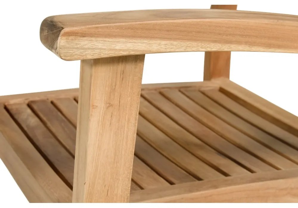 Natúr színű tömörfa kerti szék Sunderland – Hartman