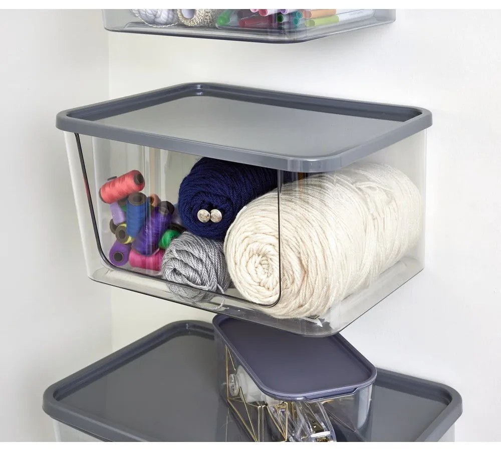 Újrahasznosított műanyag fali tárolódoboz iD Wallspace - iDesign