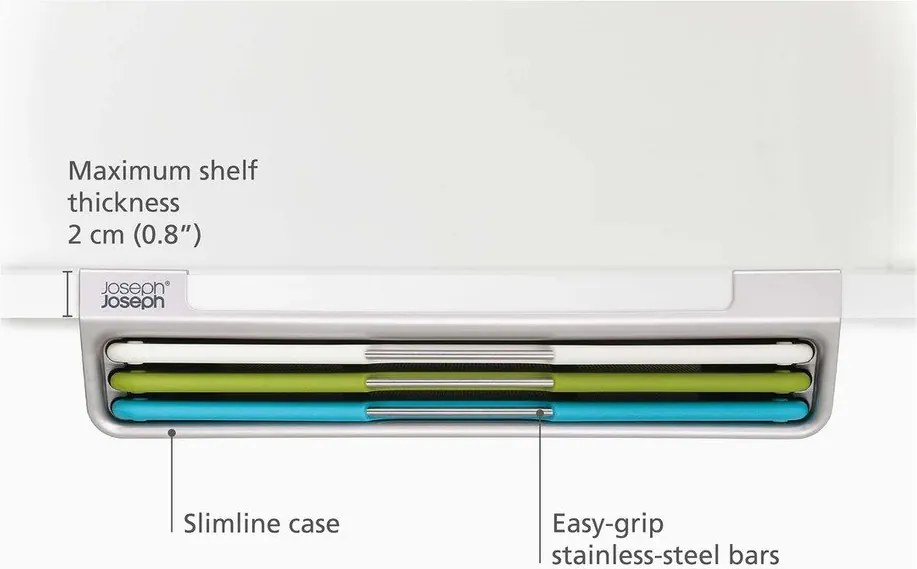 Vágódeszka készlet állvánnyal 3 db-os 23x31,5 cm Folio Slim – Joseph Joseph