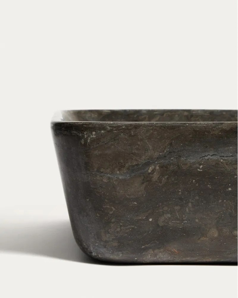 Szürke kő mosdókagyló 55x35 cm Darnen – Kave Home