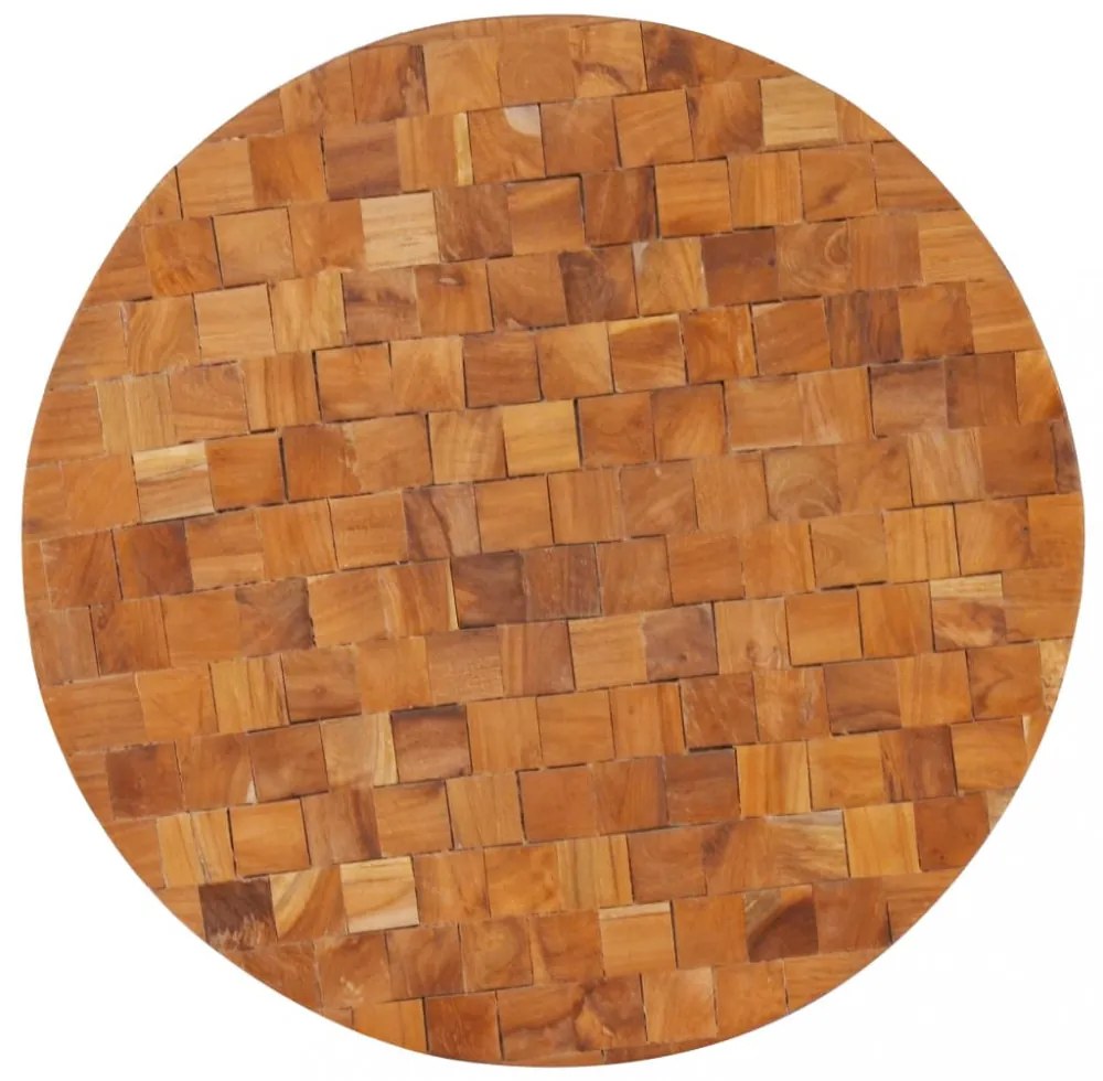 tömör tíkfa dohányzóasztal 60 x 60 x 35 cm