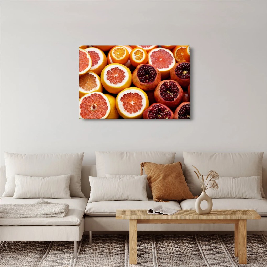 Narancsok és gránátalmák képe (90x60 cm)
