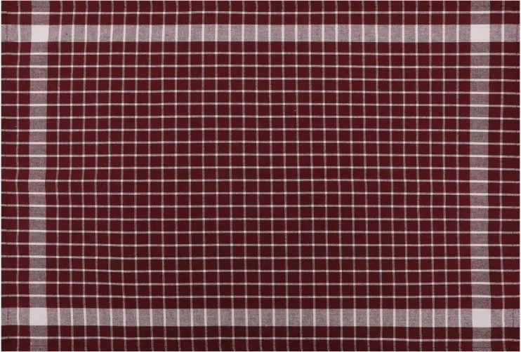 10 részes pamut kéztörlő szett 45 × 65 cm, bordó-fehér