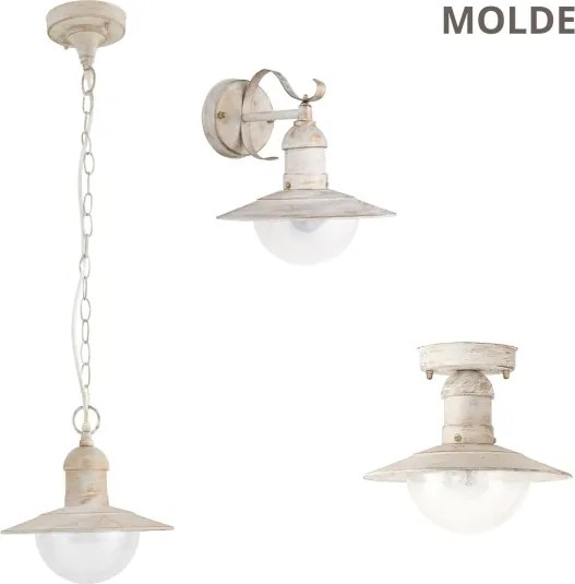 BRILAGI - Kültéri függeszték MOLDE 1xE27/60W IP44 fehér/patina