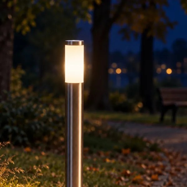 BRILAGI - LED kültéri lámpa ELIA 1xE27/7W/230V 4000K IP44 100 cm króm