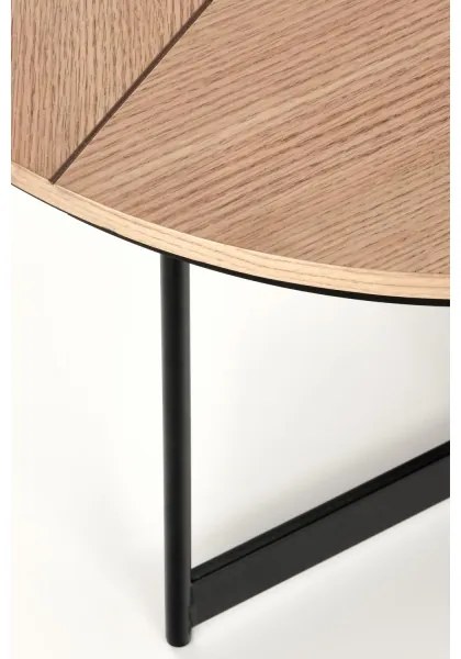 Kávésasztal KARIDA 41x80 cm bézs/fekete