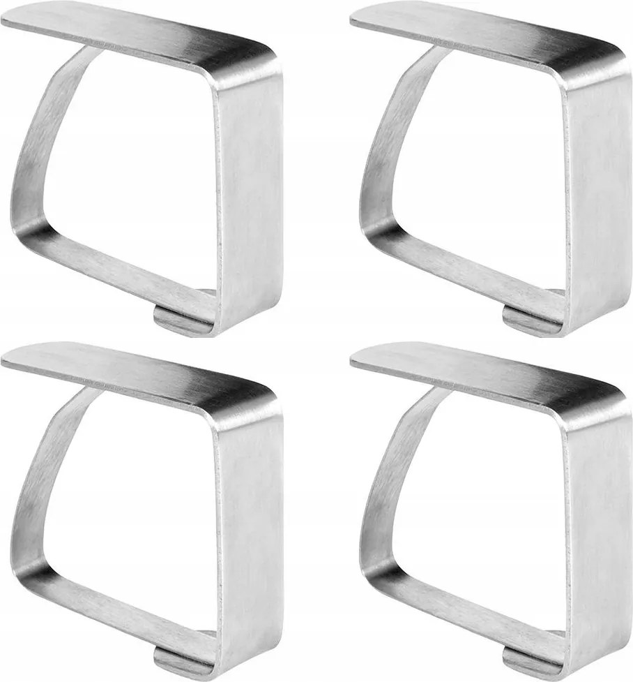 4x Acél Csipeszek Fém Fogantyú Asztalterítő csat Kerámia Asztallap