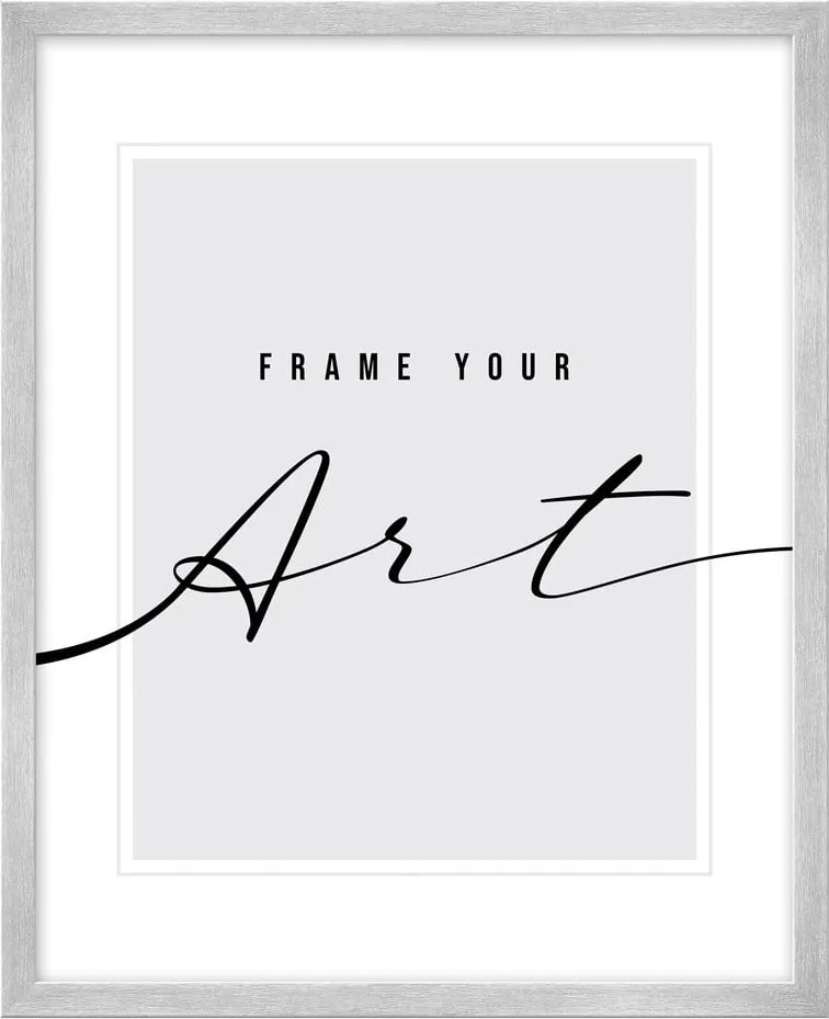 Ezüstszínű álló-fali képkeret 20x26 cm – knor