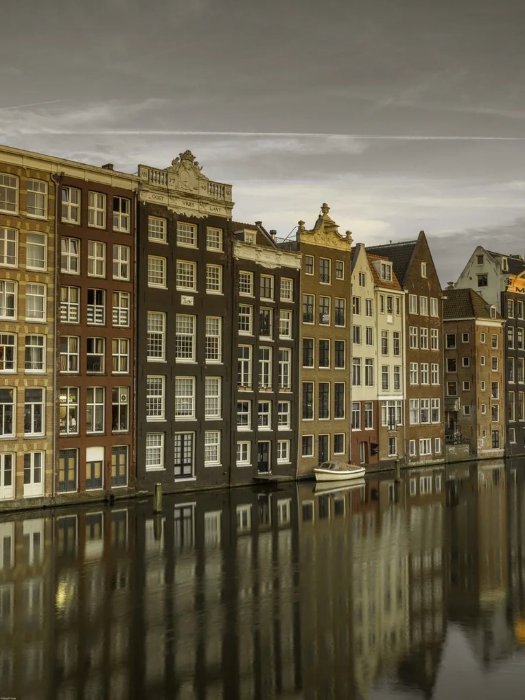 Poszter 60x80cm Házak a csatorna mentén, Assaf Frank