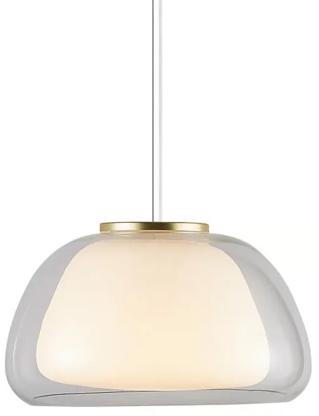 Nordlux - JELLY kábeles függőlámpa 1xE27/40W/230V fehér/átlátszó