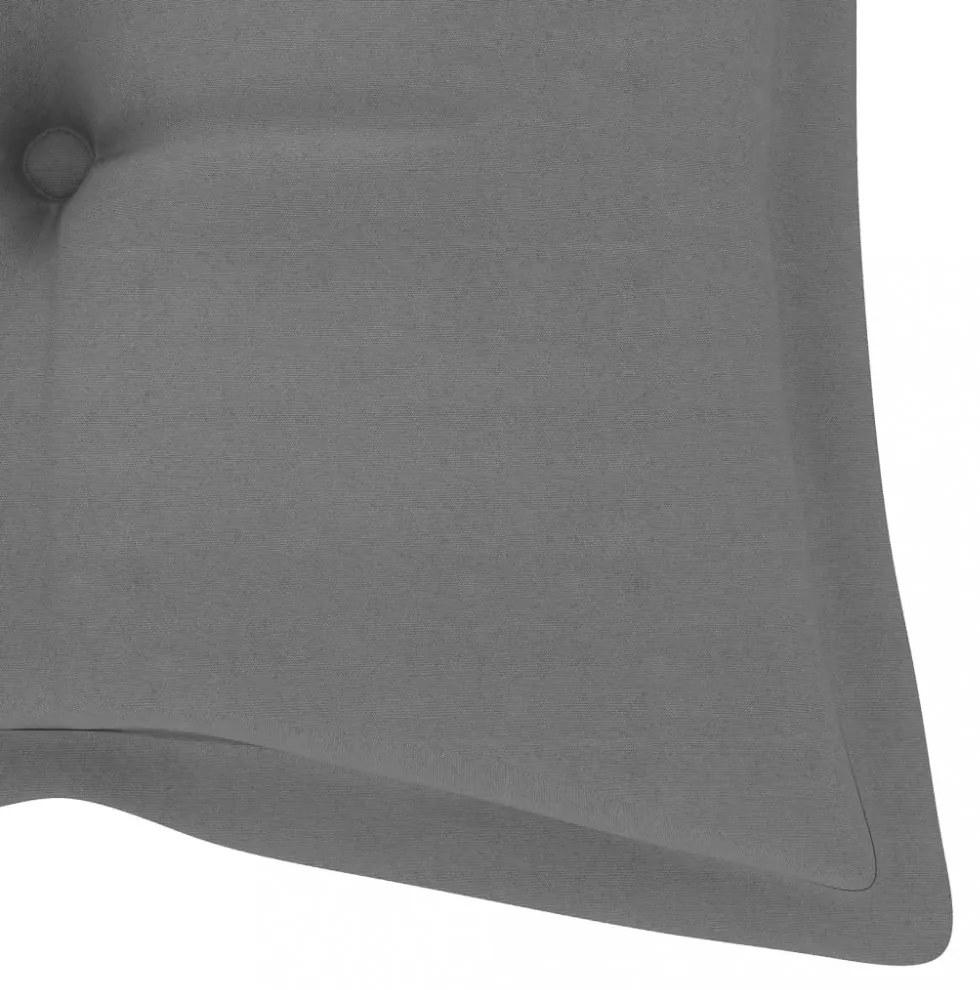 összecsukható bambusz kerti pad párnával 118 cm