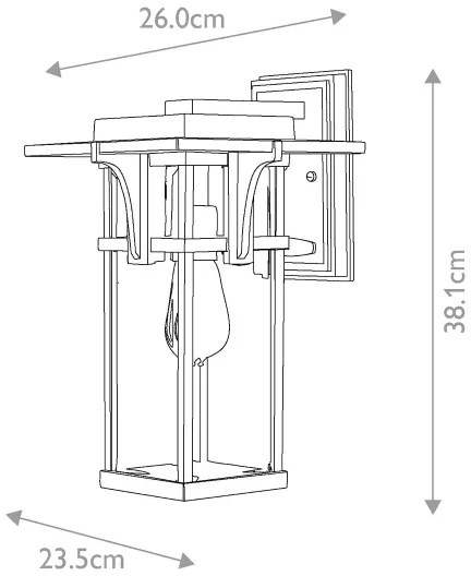 Elstead HK-MANHATTAN2-M - Kültéri lámpa MANHATTAN 1xE27/100W/230V IP44