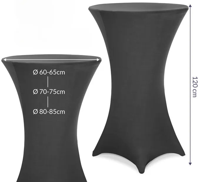 Deuba Ø70 cm-es bárpult huzat - antracit