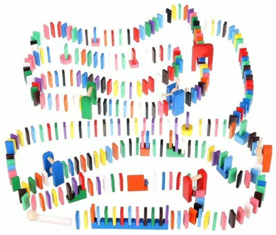 1080 darabos fa dominókészlet különböző kiegészítőkkel