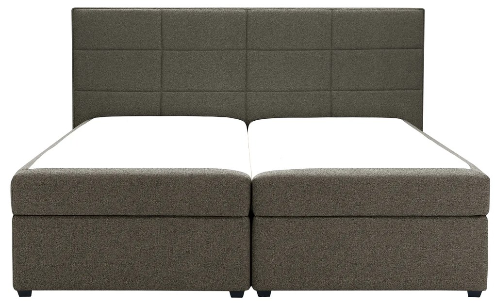 Franciaágy Boxspring 180 cm Revenant (barna) (ágyráccsal és matraccal) (tárolóhellyel). 1098560