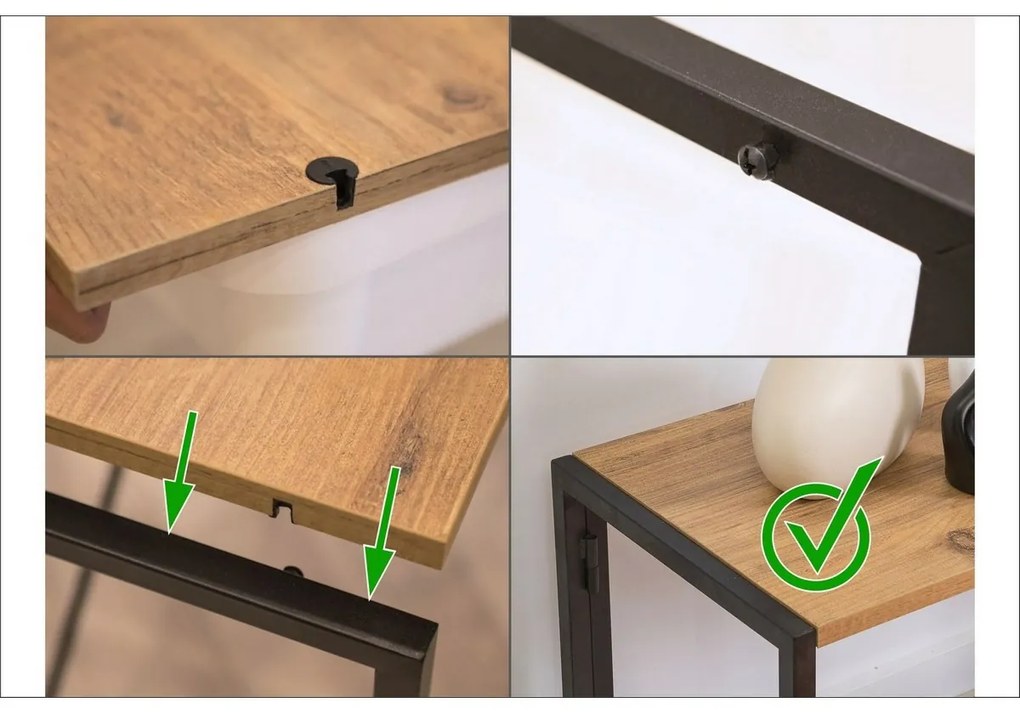 Edra Black and Atlantic Pine polcállvány