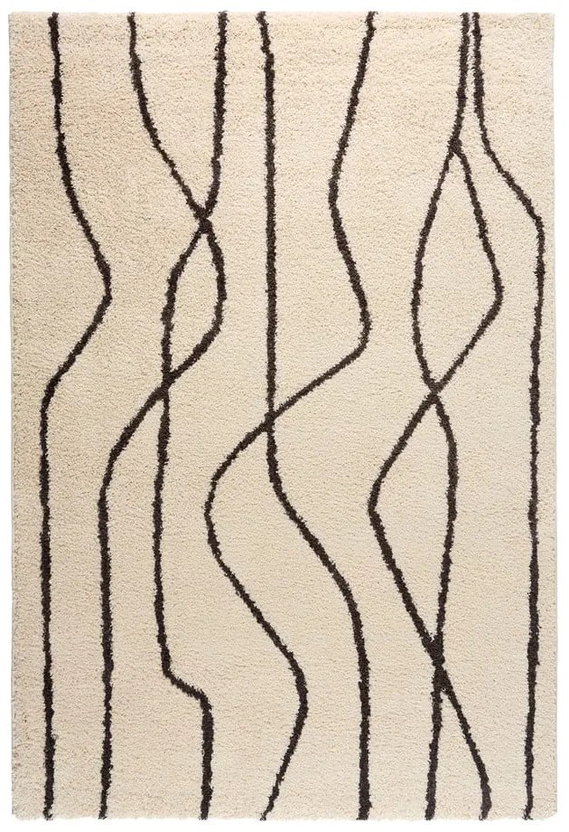 Fehér-fekete szőnyeg 160x230 cm Routa – Universal