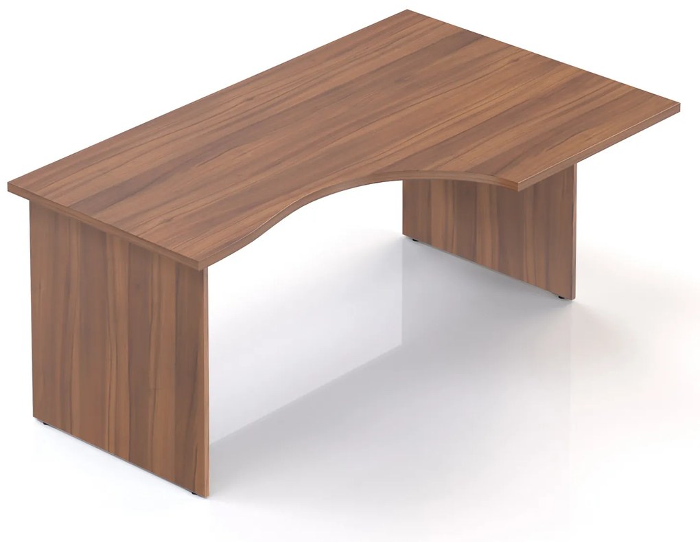 Visio ergonomikus asztal 160 x 100 cm, jobb, dió