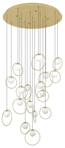 Eglo 390346 - LED Dimmelhető csillár zsinóron PORTOCOLOM 17xLED/3W/230V átm. 78 cm