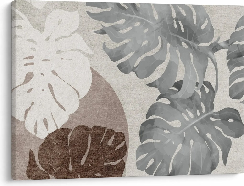Kép - Design levelekkel (70x50 cm)