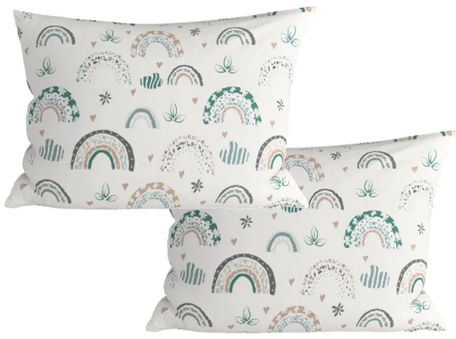 2 db díszpárnahuzat szett RAINUBI 40x60 cm, fehér