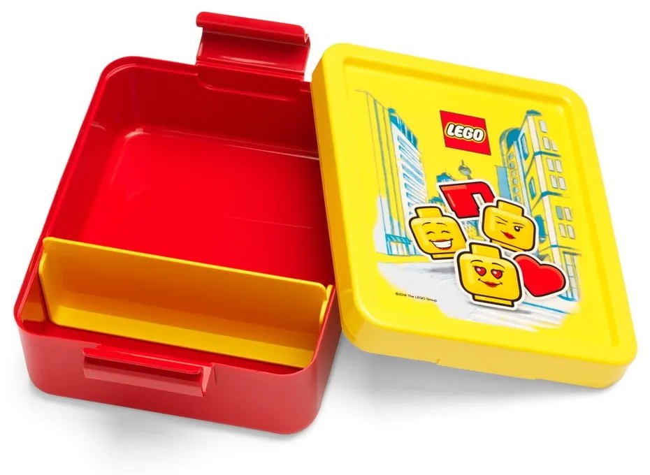 Iconic sárga-piros uzsonnásdoboz és kulacs szett - LEGO®