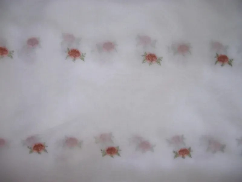 Johanna Fehér Organza függöny 250 x 300 cm virágos