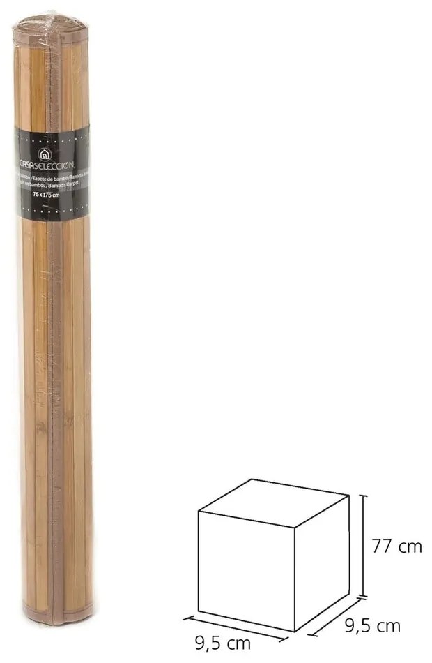 Natúr színű bambusz futószőnyeg 75x175 cm – Casa Selección