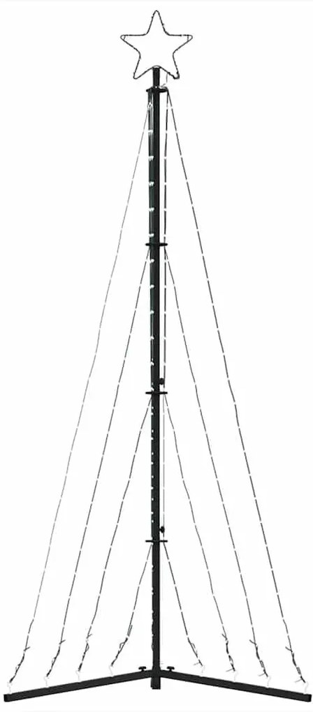 hideg fehér LED karácsonyfa 339 LED 182 cm