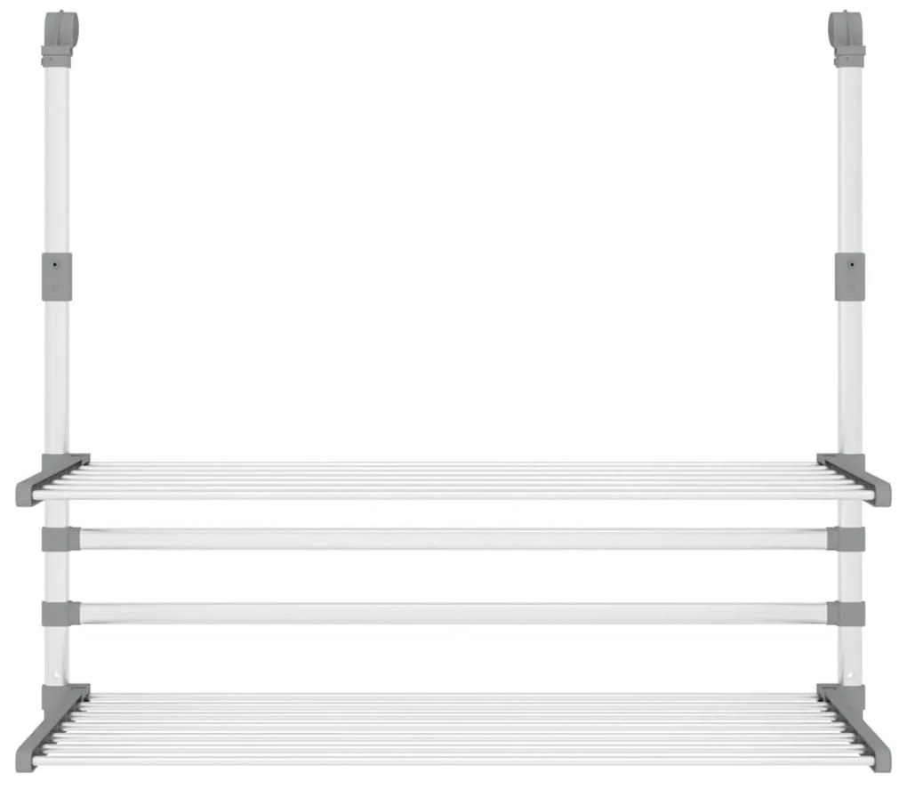 alumínium erkély ruhaszárító 89 x 25 x (60-95) cm