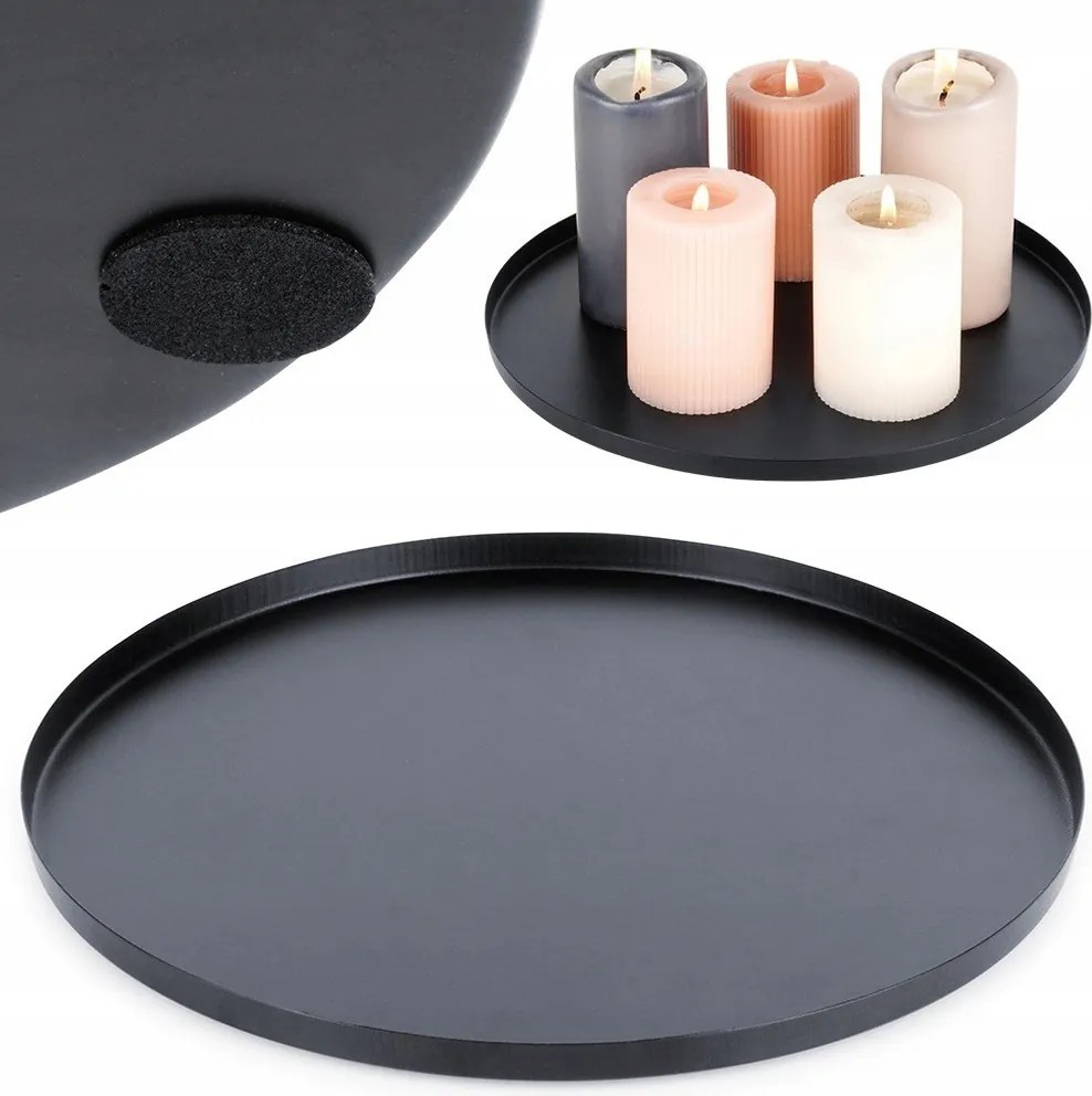 Állvány Kompozíciós Tálca Dekoratív Gyertyák Gyertyatartó 30 cm