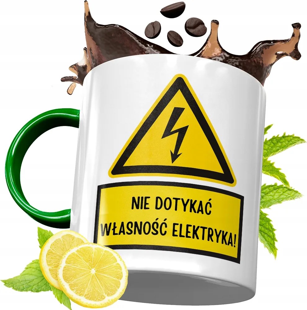 Zöld Bögre Villanyszerelőnek Születésnapi Ajándék fényképes nyomtatással