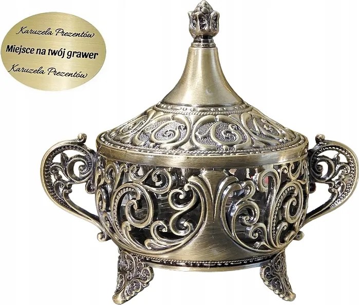 Cukrászda Lekvártartó Méz Kaviár Platter Sárgaréz