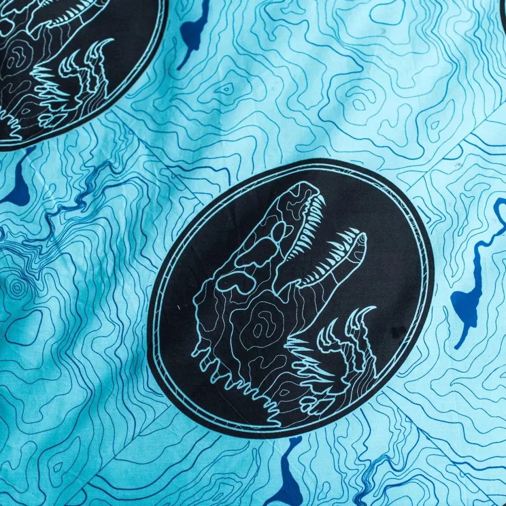 Jurassic World Dinosaur Tracker Sötétben világító ágyneműhuzat 140×200cm, 70x90 cm