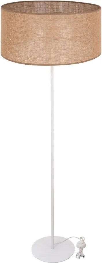 Juta Boho Álló Lámpa Álló Lámpabúra Juta Henger 40CM