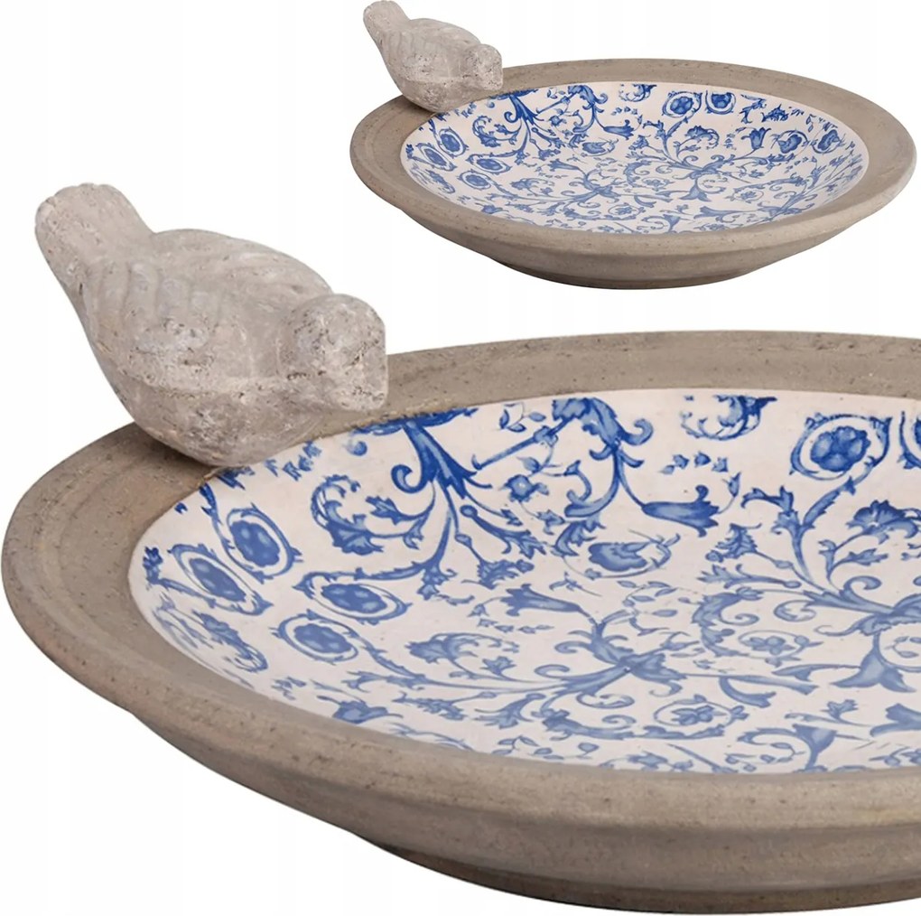 Madáritató kerámia Tál Vintage gabona etető 33cm