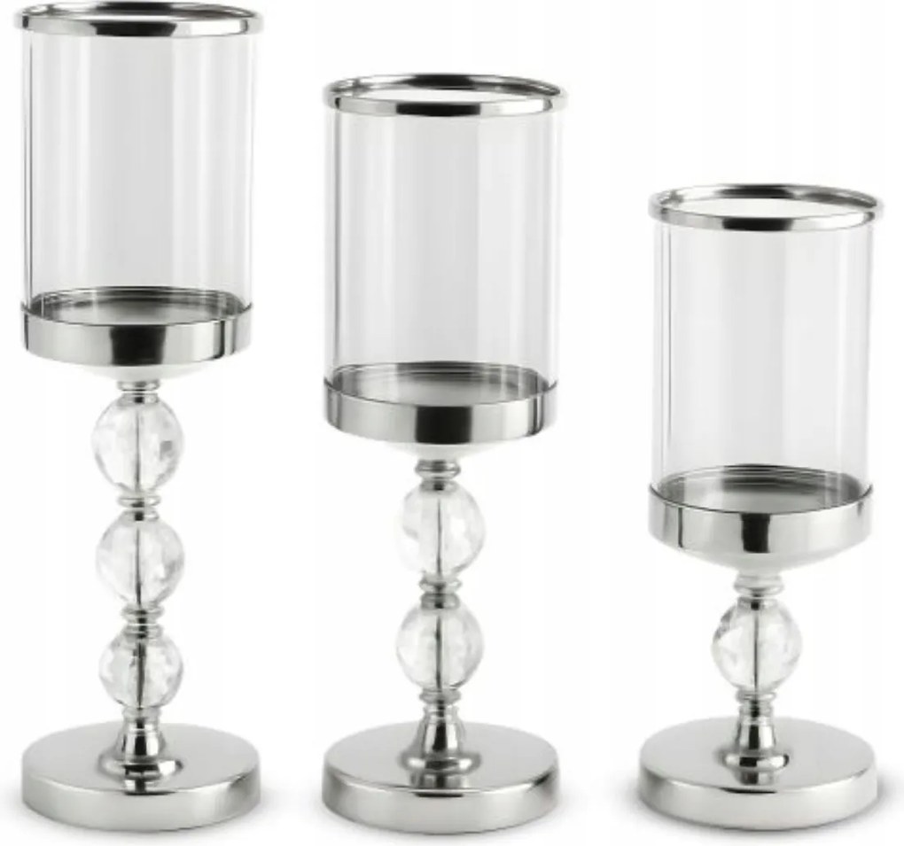 Üveg Gyertyatartók Lampionok Dekoratív Kehely Alakú Glamour Dekoratív 3