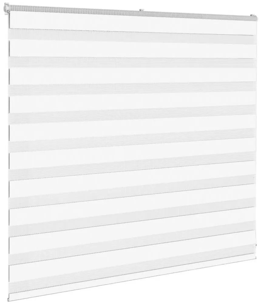 zebrafüggönnyel fehér szövetszélesség 150,9 cm poliészter