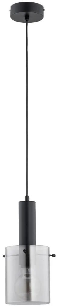 Csillár zsinóron CELIA 1xE27/60W/230V fekete