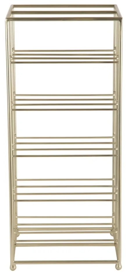 Aranyszínű fém bortartó polcos állvány, palackok száma 10 25x57x22,5 cm Dual Floor – PT LIVING