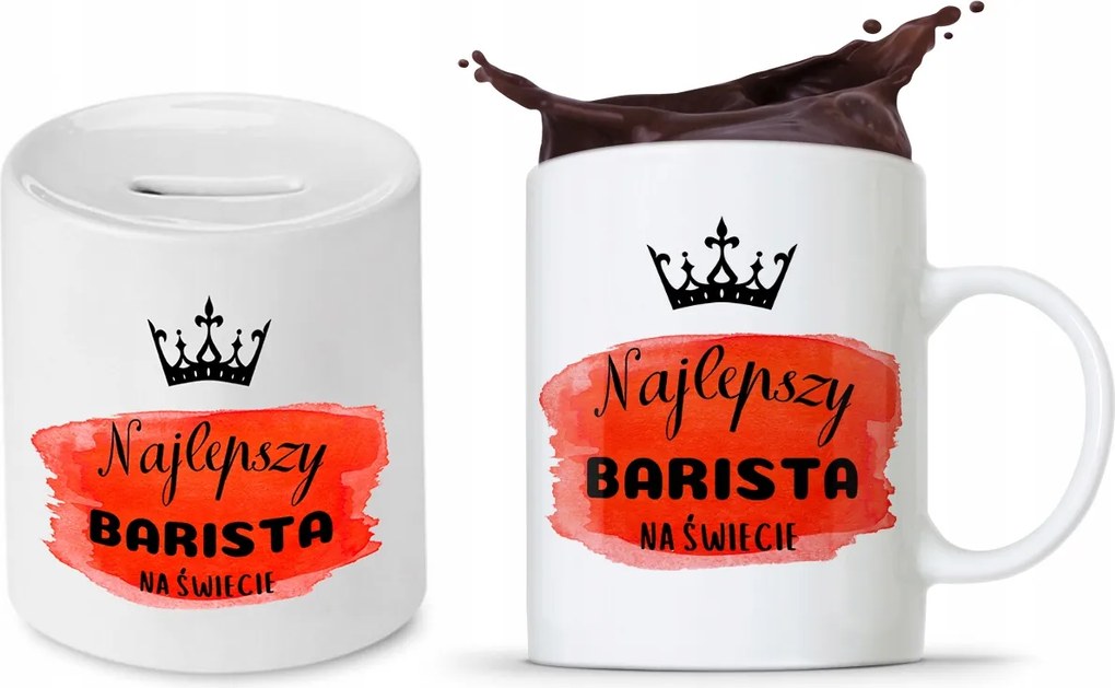 Persely Bögre Szett Baristáknak Ajándék fényképes nyomattal