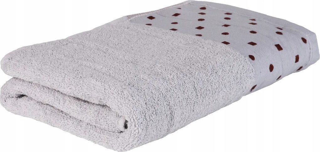 Nagy Méretű Pamut Fürdőszobai Fürdőlepedő Moraj 68X136CM Szürke