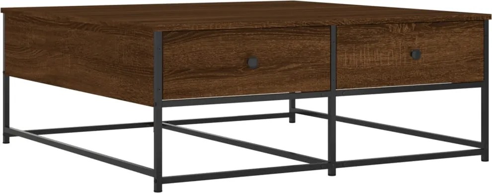 vidaXL barna tölgyszínű szerelt fa dohányzóasztal 100 x 99 x 45 cm