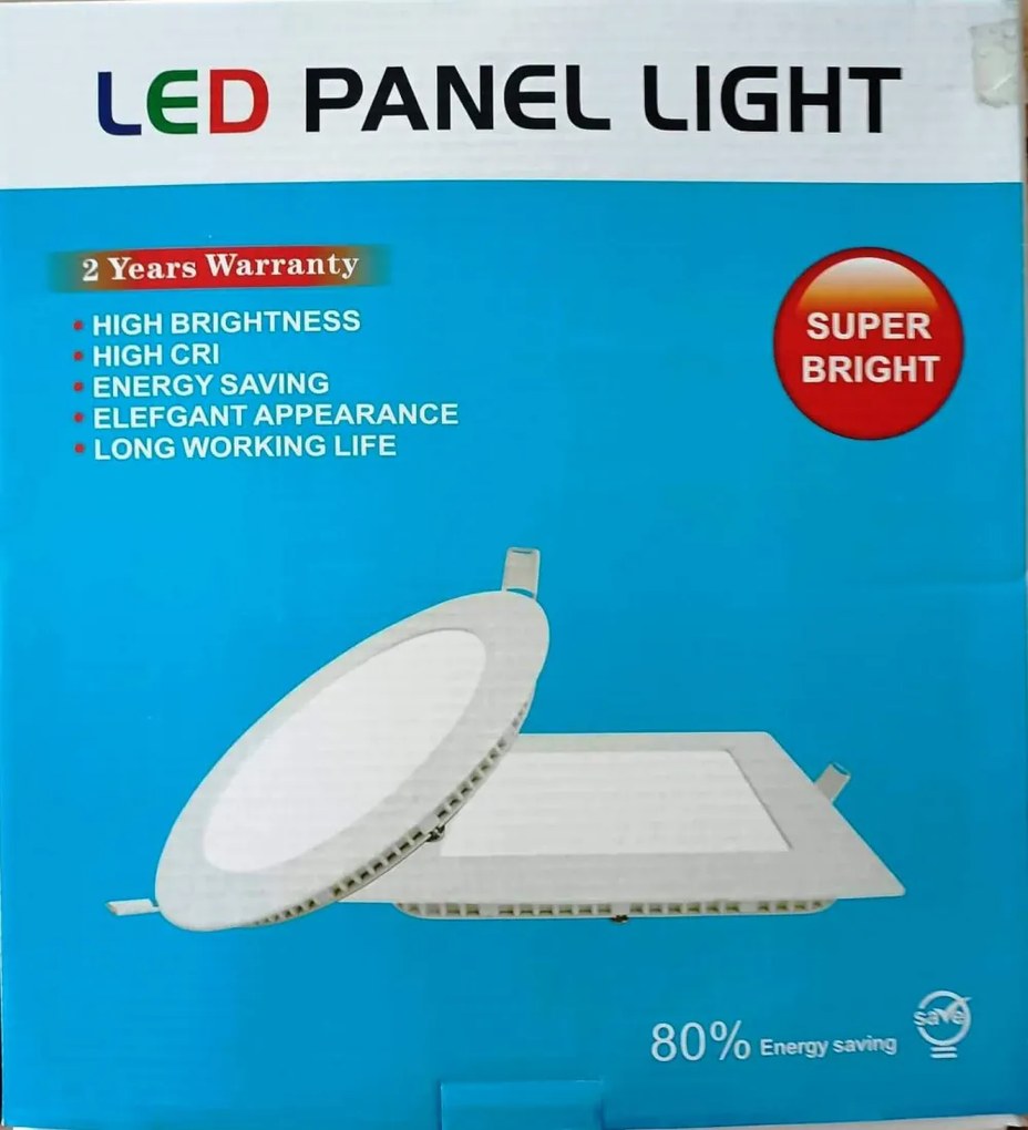 Beépíthető Kör Led Panel 24W meleg fehér