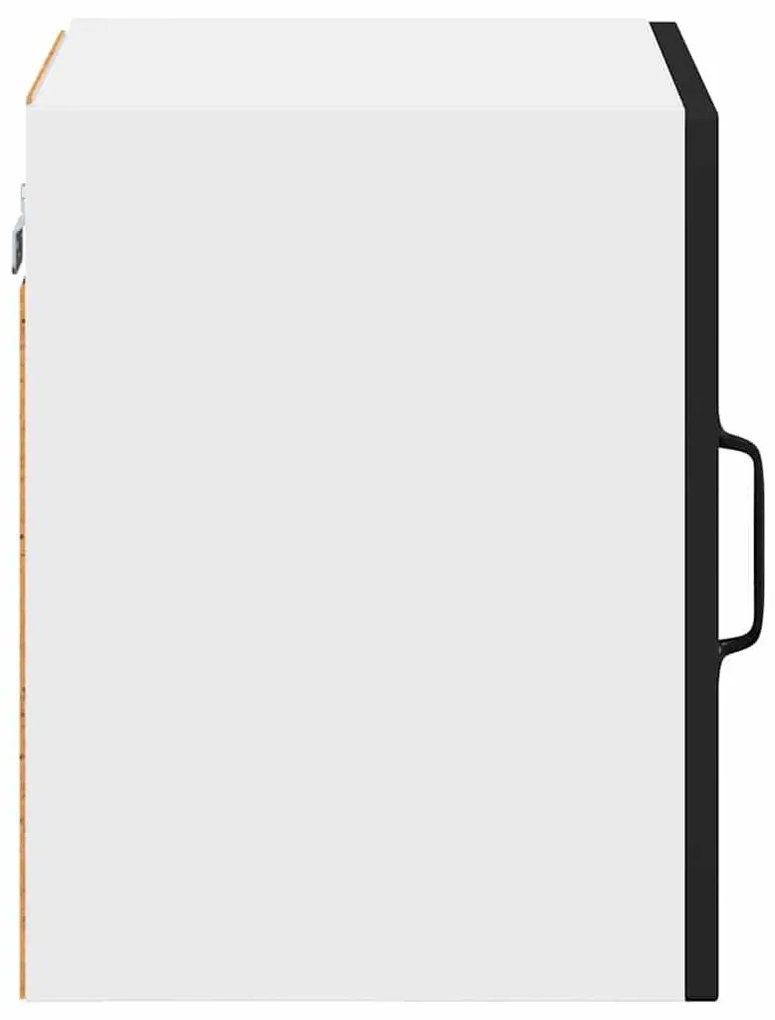 Fali konyhaszekrény 2 pcs Fekete 40 x 31 x 40 cm Faanyag