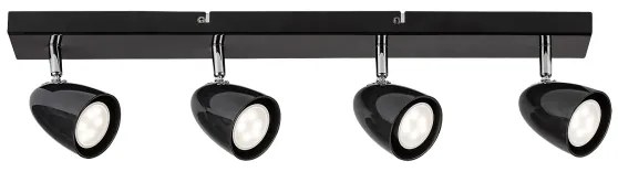 Rabalux 73021 - Spotlámpa PERICO 4xGU10/5W/230V fekete