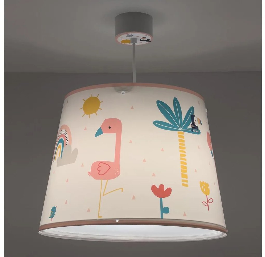 Dalber 82462 - Gyerek csillár FLAMINGO 1xE27/15W/230V