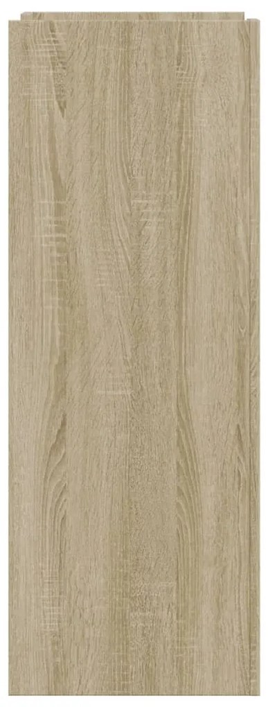 sonoma tölgy színű szerelt fa cipőszekrény 74,5 x 37,5 x 100 cm